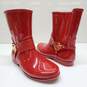 Michael Kors Women's Fulton Harness Rain Booties Red Size 8 image number 1