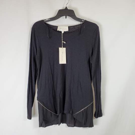 Two by Vince Camuto Women Black L/S Blouse NWT sz XS image number 1