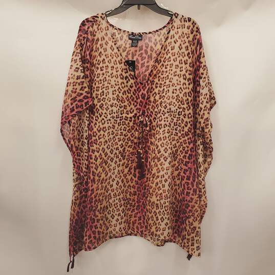 Good Times Women Animal Print Shrug Scarf One Size NWT image number 1
