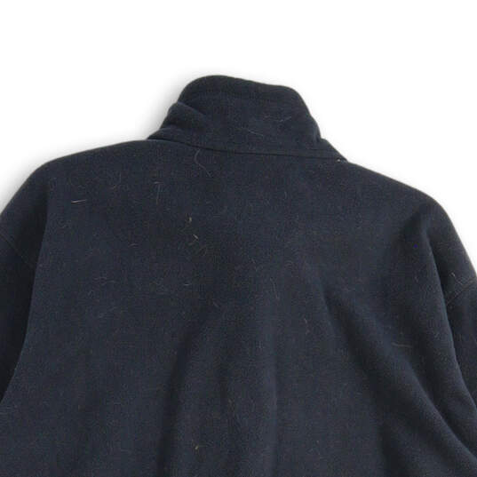 Mens Black Mock Neck Long Sleeve Full-Zip Jacket Size XXL image number 4