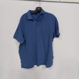 Polo Ralph Lauren Men's Blue Cotton SS Polo Shirt Size XL