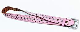 Pink Genuine Leather 2008 Studded Belt Womens Size XL