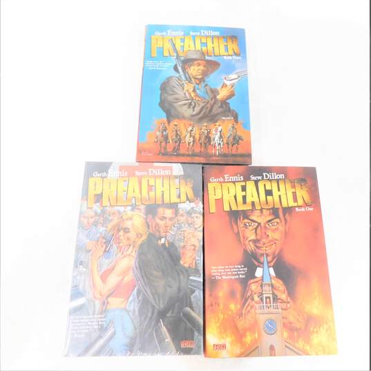 DC/Vertigo Preacher Hardcover Graphic Novels 1-3 image number 1