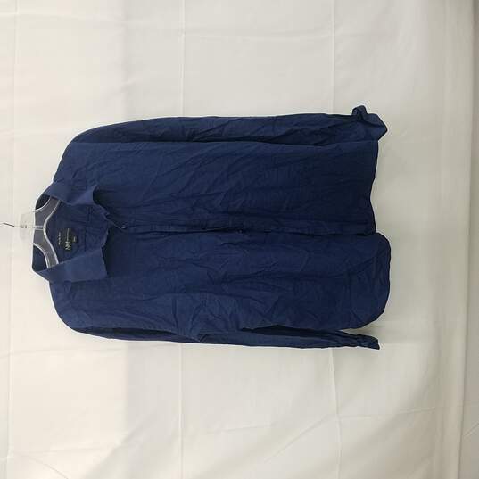 NM Slim FIT Men's 100 % Cotton Long Sleeve Blue Shirt Size XXL image number 1