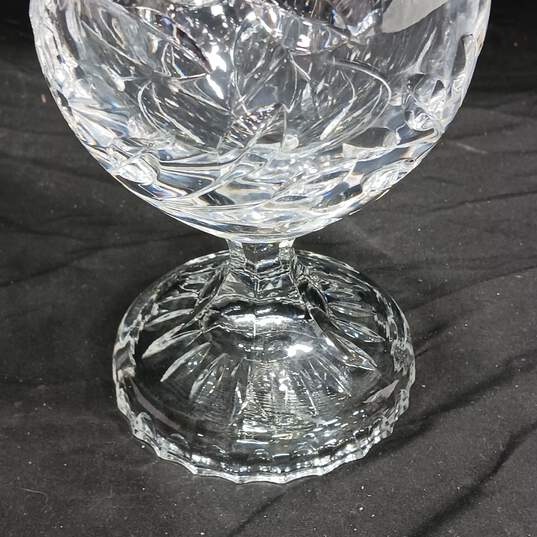 Heavy Cut Glass Water Pitcher image number 4