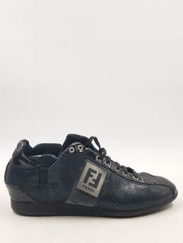Authentic Fendi Black Perforated Trainers W 6