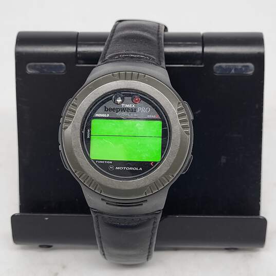 Vintage Timex BeepWatch Pro 44mm Pager and Calender image number 1