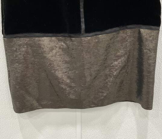Diane Von Furstenberg Black Velvet W/ Sequins Dress image number 2