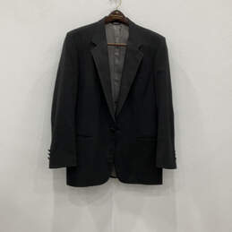 Mens Black Long Sleeve Blazer & Pants 2 Piece Suit Set Size 41L/34L-35 alternative image
