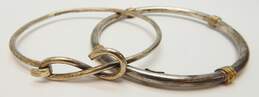 Taxco 925 Swirl & Wire Rapped Bangle Bracelets 31.5g