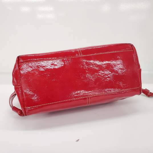 Dooney & Bourke Chiara Red Patent Leather Drawstring Handbag image number 7