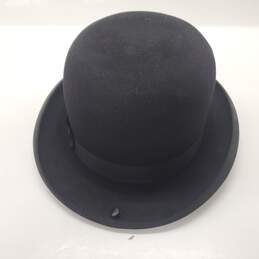 Vintage The Stetson Special Black Felt Bowler Hat Size 1/4 alternative image