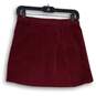 Forever 21 Womens Red Corduroy Front Button Mini Skirt Size Small image number 2