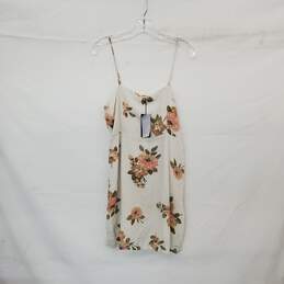 Stone Row Beige Floral Patterned Lined Sleeveless Dress WM Size L NWT