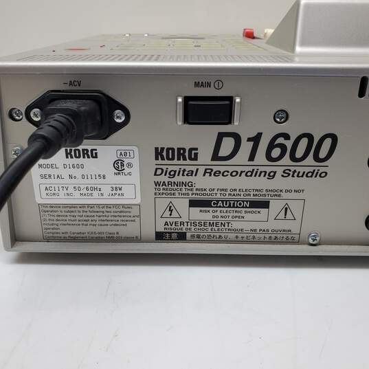 Korg D1600 16 Track Digital Recording Studio Untested image number 7