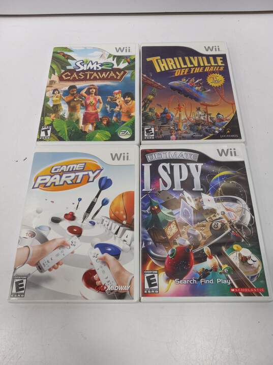 4pc Lot of Assorted Nintendo Wii Video Games image number 2