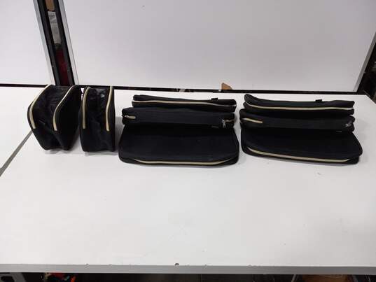 Bundle of 8 Black traveling Bags In Various Sizes image number 1