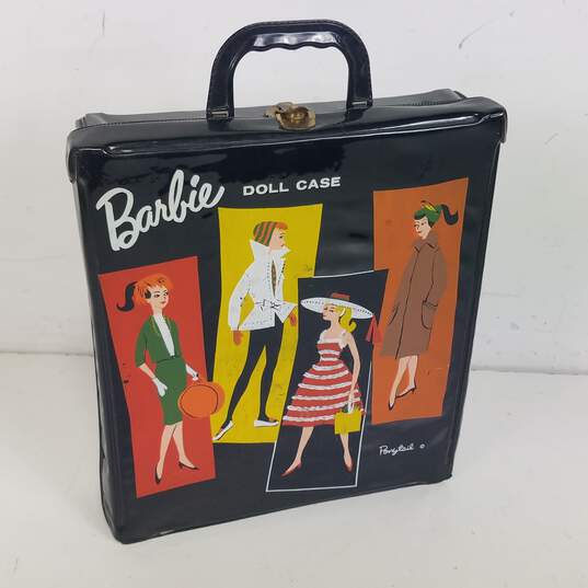 Barbie  Doll Carrying Storage Cases / Lot of 2 Vintage Vinyl Cases image number 5