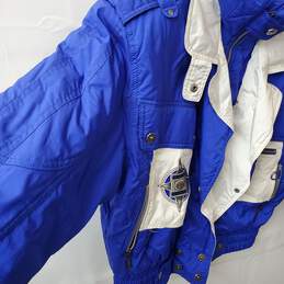 Bright Blue and White Head Sportswear Women's Nylon Winter Coat Size 12 alternative image