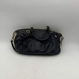 Coach Womens Black Madison Leather Detachable Strap Charm Satchel Bag alternative image