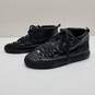 Balenciaga Black Leather Lace Up Sneakers Mens Size 40 AUTHENTICATED image number 2