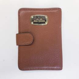 Michael Kors Pebbled Leather Passport Holder Tan