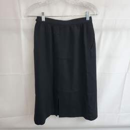 Unbranded Long Wool Blend Black Skirt Size S alternative image
