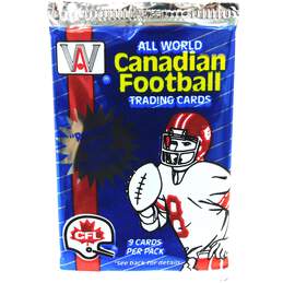 10 Factory Sealed 1991 All World CFL Football Cards Packs alternative image