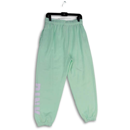 NWT Womens Green Elastic Waist Tapered Leg Pull-On Jogger Pants Size M image number 2