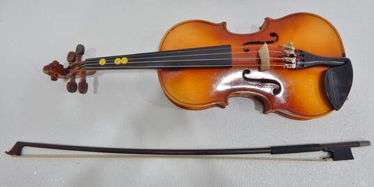 VNTG Czechoslovakian Lignatone Brand 1/4 Size Student Violin w/ Case and Bow image number 2