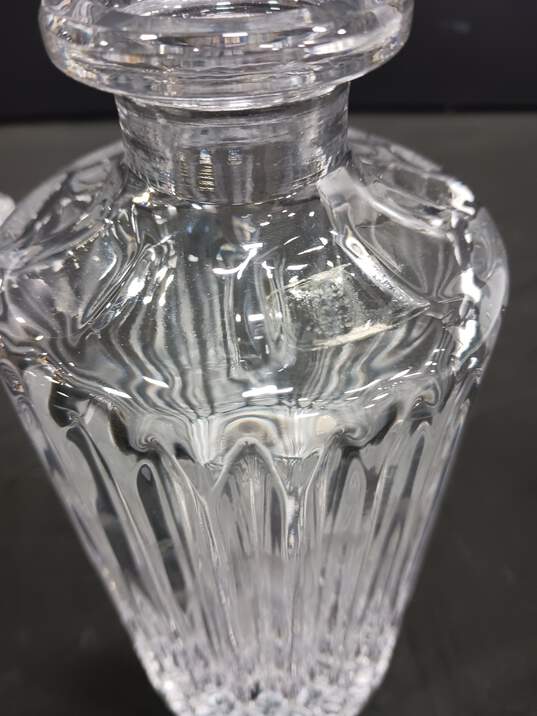 11.5 Inches Tall Crystal Glass Decanter With Stopper image number 4