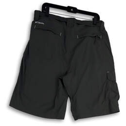 NWT Mens Gray Omni-Shade Flat Front Pockets Belted Cargo Shorts Size 28 alternative image