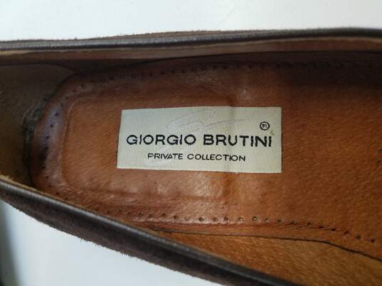 Giorgio Brutini Brown Shoes Size 9 image number 8