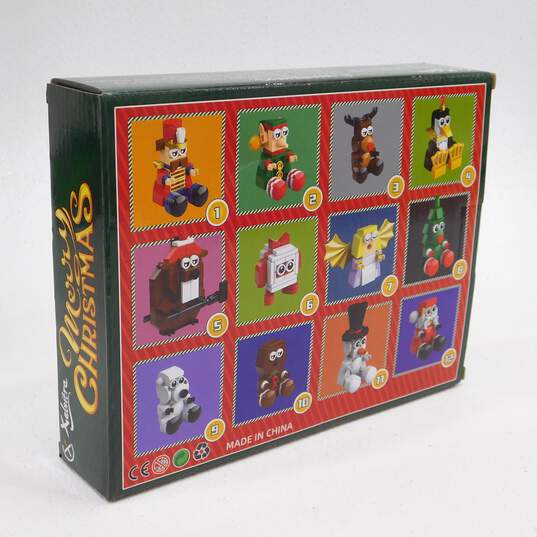 Christmas Building Block Set,12 Pack Holiday Christmas Toys image number 2
