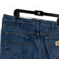 Mens Blue Denim Medium Wash 5-Pocket Design Straight Leg Jeans Size 40x30 image number 4