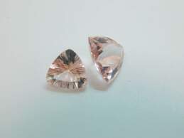 2 Trillion Cut Morganite Loose Gemstones 1.8g