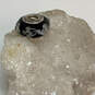 Designer Pandora 925 Sterling Silver Black Floral Murano Glass Beaded Charm image number 1