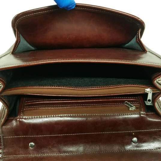 Vintage Brown Leather Briefcase image number 5