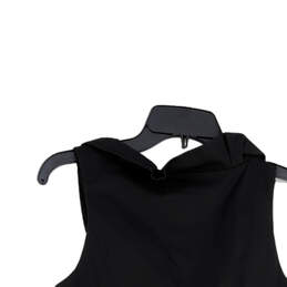 Womens Black Sleeveless Knee Length Ruffle Pullover A-Line Dress Size 2 alternative image