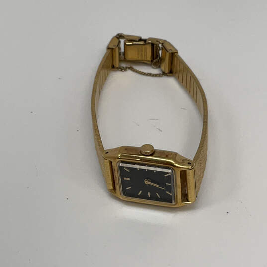 Designer Seiko Gold-Tone Square Stainless Steel Dial Analog Wristwatch image number 2