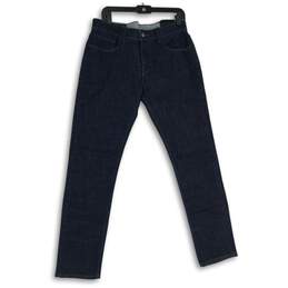 NWT Armani Exchange Womens Blue Denim Medium Wash Skinny Leg Jeans Size 33R