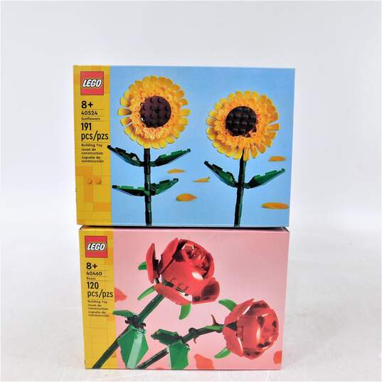 Lot of 2 LEGO CREATOR: Sunflowers (40524)& Roses (40460) Sealed image number 1