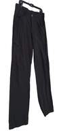 Mens Gray Flat Front Straight Leg Dress Pants Size 33x image number 2