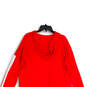 Womens Red Wisconsin Badgers Long Sleeve Front Lace Pullover Hoodie Size XL image number 4