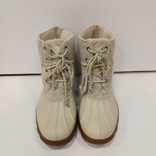Sperry Women's White Quarter Boots Size 10 image number 1