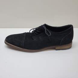 Carlo Morandi Neutral Black Oxford Suede Leather Shoes Mens Size 12D alternative image