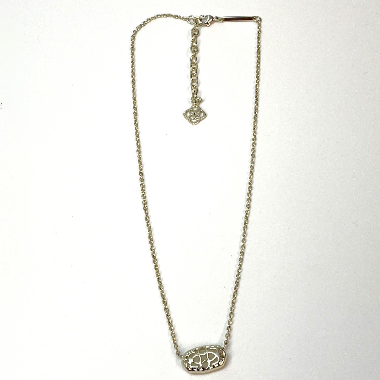 Kendra Scott Susie Pendant Necklace, Gold/Bright White Opal