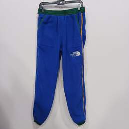 The North Face Women's Blue/Green Fleece Jogger Pants Size S