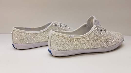 Keds Women's White Glitter Shoes sz  6.5 image number 4