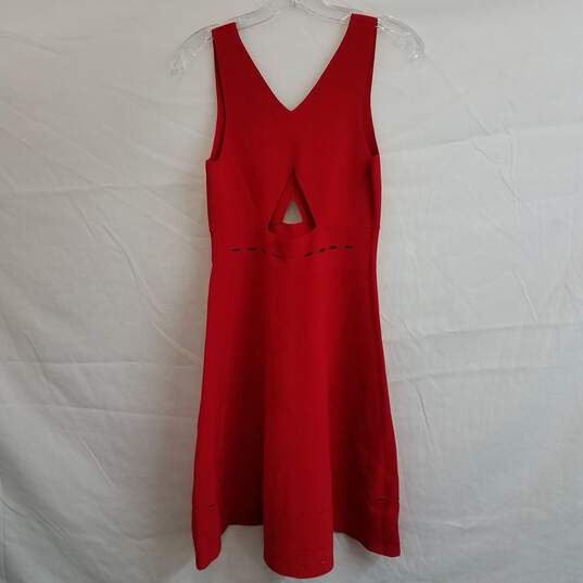 Kendall + Kylie red stretch knit keyhole mini dress XS image number 2